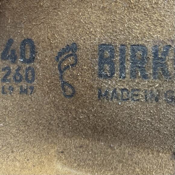 Birkenstock Yara Ankle Strap Sandals Womens Size 40 US Size 9-9.5 Tan Birkibuc - Picture 8 of 9